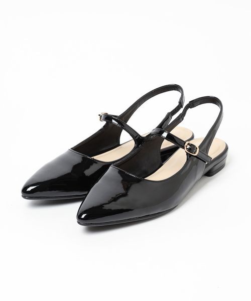 GLOBAL WORK らくっションスリングバックパンプス/131475 ライトグレー L ウィメンズグッズ グローバルワーク 131475 and ST アンドエスティ（旧ドットエスティ）