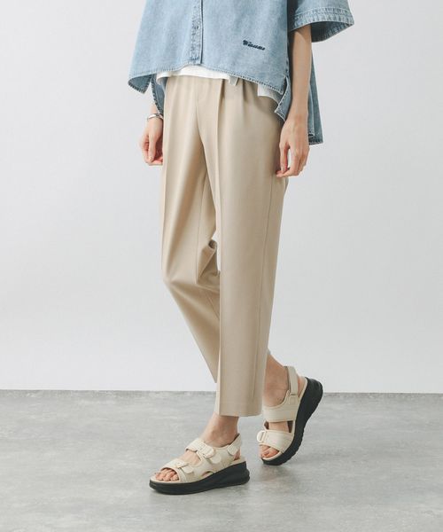 GLOBAL WORK ウツクシルエットテーパードパンツ/133595 ベージュ XL ウィメンズボトムス グローバルワーク 133595 and ST アンドエスティ(旧ドットエスティ) GLOBAL WORK ウツクシルエットテーパードパンツ/133595 ベージュ XL ウィメンズボトムス グローバルワーク 133595 and ST アンドエスティ(旧ドットエスティ)