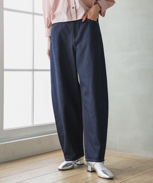 GLOBAL WORK 吉高由里子さん着用/GOODデニムカーブパンツ/143956 ネイビー M ウィメンズボトムス グローバルワーク 143956 and ST アンドエスティ(旧ドットエスティ) GLOBAL WORK 吉高由里子さん着用/GOODデニムカーブパンツ/143956 ネイビー M ウィメンズボトムス グローバルワーク 143956 and ST アンドエスティ(旧ドットエスティ)
