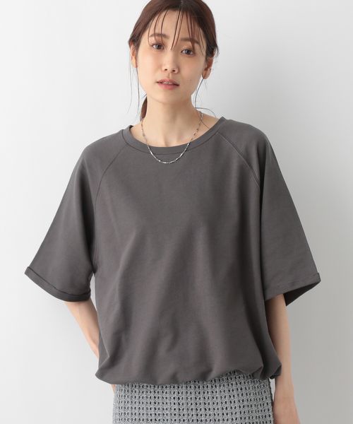 GLOBAL WORK ドロストラグランプルオーバー7分袖/145450 シルバー ウィメンズインナー グローバルワーク 145450 and ST アンドエスティ(旧ドットエスティ) GLOBAL WORK ドロストラグランプルオーバー7分袖/145450 シルバー ウィメンズインナー グローバルワーク 145450 and ST アンドエスティ(旧ドットエスティ)