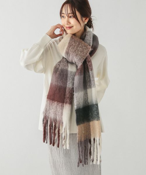 GLOBAL WORK 静電軽減チェックストール/145521 その他2 ウィメンズグッズ グローバルワーク 145521 and ST アンドエスティ（旧ドットエスティ）