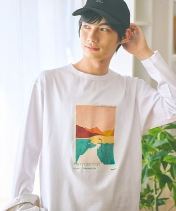 リッチクリーンTEEプリント/長袖/147181/アウトレット価格 | [公式