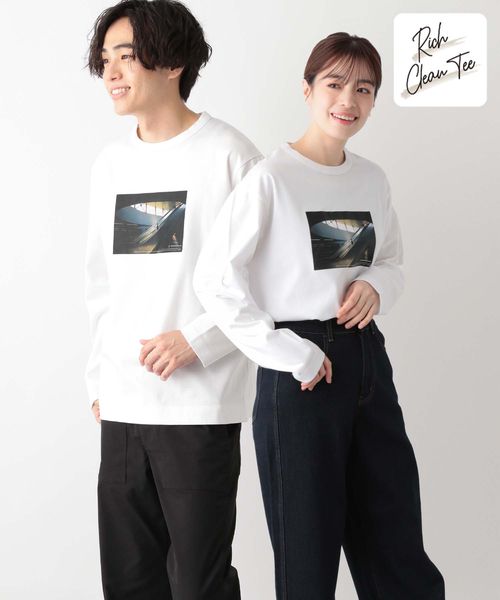 GLOBAL WORK リッチクリーンTEEプリント/長袖/147181 オフホワイト S メンズインナー グローバルワーク 147181 and ST アンドエスティ(旧ドットエスティ) GLOBAL WORK リッチクリーンTEEプリント/長袖/147181 オフホワイト S メンズインナー グローバルワーク 147181 and ST アンドエスティ(旧ドットエスティ)