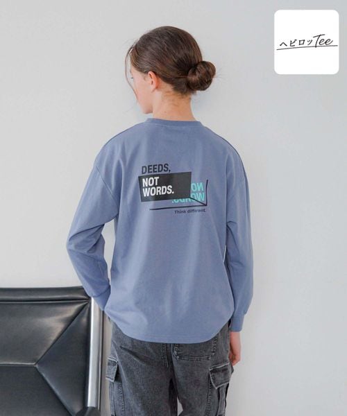GLOBAL WORK ヘビロッTEE/プリント長袖/キッズ/147381 ブルー キッズ グローバルワーク 147381 and ST アンドエスティ(旧ドットエスティ) GLOBAL WORK ヘビロッTEE/プリント長袖/キッズ/147381 ブルー キッズ グローバルワーク 147381 and ST アンドエスティ(旧ドットエスティ)