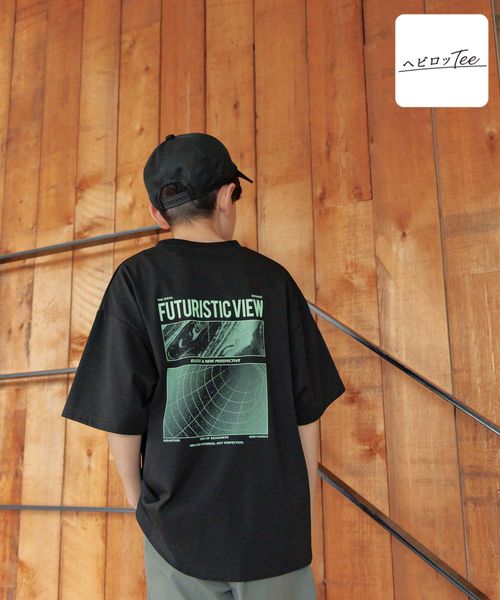 GLOBAL WORK ヘビロッTEE/プリント半袖/キッズ/147385 ブラック キッズ グローバルワーク 147385 and ST アンドエスティ(旧ドットエスティ) GLOBAL WORK ヘビロッTEE/プリント半袖/キッズ/147385 ブラック キッズ グローバルワーク 147385 and ST アンドエスティ(旧ドットエスティ)
