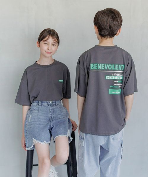 GLOBAL WORK ヘビロッTEE/プリント半袖/キッズ/147385 チャコールグレー キッズ グローバルワーク 147385 and ST アンドエスティ(旧ドットエスティ) GLOBAL WORK ヘビロッTEE/プリント半袖/キッズ/147385 チャコールグレー キッズ グローバルワーク 147385 and ST アンドエスティ(旧ドットエスティ)