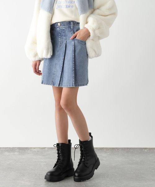 GLOBAL WORK CHEER ONデニムスカート/キッズ/147414 ブルー キッズ グローバルワーク 147414 and ST アンドエスティ（旧ドットエスティ）