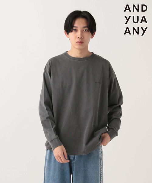 GLOBAL WORK USAロゴ刺繍T長袖/AND YUA ANY/147459 シルバー S キッズ グローバルワーク 147459 and ST アンドエスティ(旧ドットエスティ) GLOBAL WORK USAロゴ刺繍T長袖/AND YUA ANY/147459 シルバー S キッズ グローバルワーク 147459 and ST アンドエスティ(旧ドットエスティ)