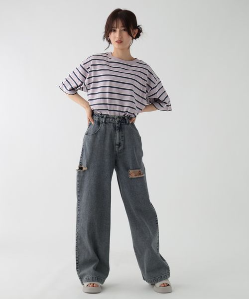 GLOBAL WORK USAロゴ刺繍T半袖/AND YUA ANY/147471 ピンク M キッズ グローバルワーク 147471 and ST アンドエスティ(旧ドットエスティ) GLOBAL WORK USAロゴ刺繍T半袖/AND YUA ANY/147471 ピンク M キッズ グローバルワーク 147471 and ST アンドエスティ(旧ドットエスティ)
