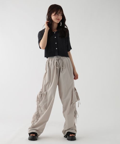 GLOBAL WORK 透かし編みニット半袖/AND YUA ANY/147494 シルバー FREE キッズ グローバルワーク 147494 and ST アンドエスティ(旧ドットエスティ) GLOBAL WORK 透かし編みニット半袖/AND YUA ANY/147494 シルバー FREE キッズ グローバルワーク 147494 and ST アンドエスティ(旧ドットエスティ)