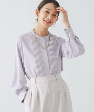 一部店舗限定/キレイつづくピンタックブラウス/147540 | [公式