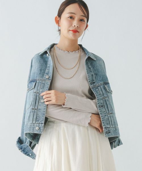 GLOBAL WORK Beauteeメローリブ長袖/147624 ライトグレー M ウィメンズインナー グローバルワーク 147624 and ST アンドエスティ(旧ドットエスティ) GLOBAL WORK Beauteeメローリブ長袖/147624 ライトグレー M ウィメンズインナー グローバルワーク 147624 and ST アンドエスティ(旧ドットエスティ)