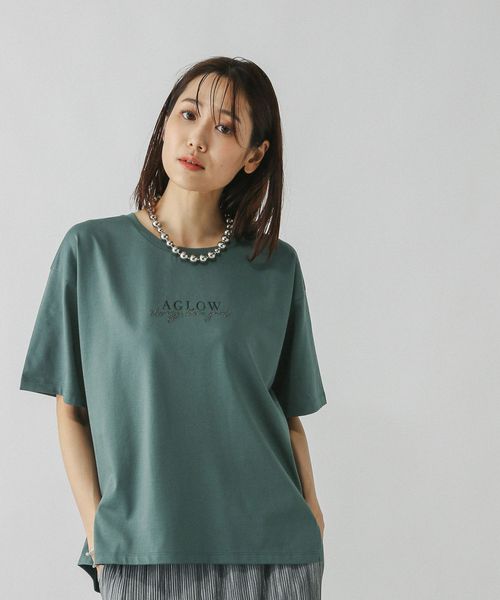 GLOBAL WORK 吉高由里子さん着用/リッチクリーンプリントT半袖/147640 グリーン XS ウィメンズインナー グローバルワーク 147640 and ST アンドエスティ(旧ドットエスティ) GLOBAL WORK 吉高由里子さん着用/リッチクリーンプリントT半袖/147640 グリーン XS ウィメンズインナー グローバルワーク 147640 and ST アンドエスティ(旧ドットエスティ)