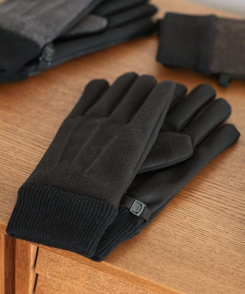 GLOBAL WORK スマホタッチコンビグローブ/152850/アウトレット価格 ブラック M メンズグッズ グローバルワーク 152850 and ST アンドエスティ（旧ドットエスティ）