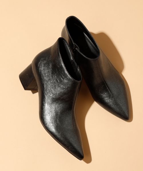 GLOBAL WORK らくっションヒールブーティ/152961 ライトグレー S ウィメンズグッズ グローバルワーク 152961 and ST アンドエスティ（旧ドットエスティ）