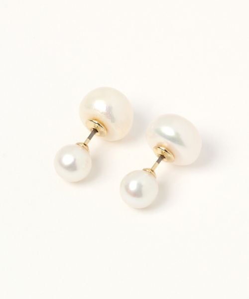 GLOBAL WORK 淡水パールリバーシブルピアス/MATINEE LINE イエロー マチネ グローバルワーク 157714 and ST アンドエスティ(旧ドットエスティ) GLOBAL WORK 淡水パールリバーシブルピアス/MATINEE LINE イエロー マチネ グローバルワーク 157714 and ST アンドエスティ(旧ドットエスティ)