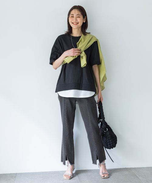 FRAMeWORK（フレームワーク）の「センタープレスデニムパンツ