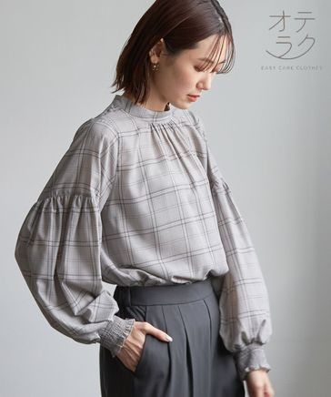 オンラインショップ】 【AP STUDIO】 ドットシフォンブラウス 新品・未