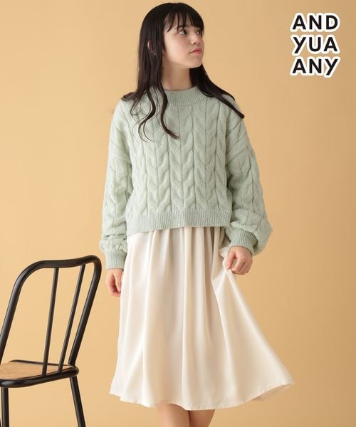 2SETニット＊ワンピース/AND YUA ANY/アウトレット価格 | [公式  