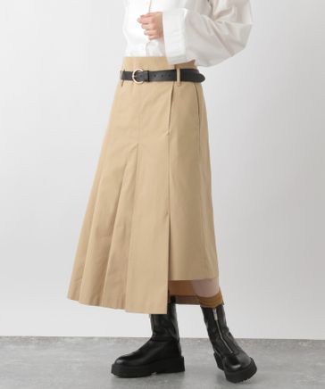 moussy FOLD WAIST FLARE SKIRT スカート - ロングスカート