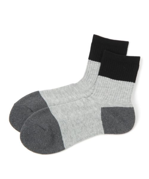 GLOBAL WORK らくごこちフィットソックス/ミドル/180594/アウトレット価格 ライトグレー FREE メンズグッズ グローバルワーク 180594 and ST アンドエスティ（旧ドットエスティ）