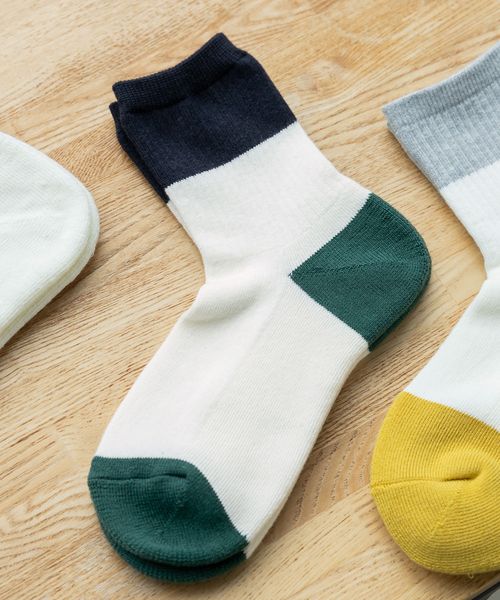 GLOBAL WORK らくごこちフィットソックス/ミドル/180594/アウトレット価格 グリーン FREE メンズグッズ グローバルワーク 180594 and ST アンドエスティ（旧ドットエスティ）