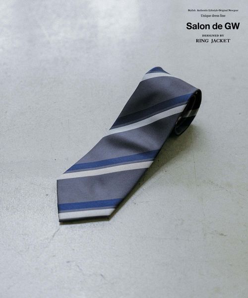 GLOBAL WORK ネクタイ/ストライプ/Salon de GW/187254 グレー メンズグッズ グローバルワーク 187254 and ST アンドエスティ(旧ドットエスティ) GLOBAL WORK ネクタイ/ストライプ/Salon de GW/187254 グレー メンズグッズ グローバルワーク 187254 and ST アンドエスティ(旧ドットエスティ)