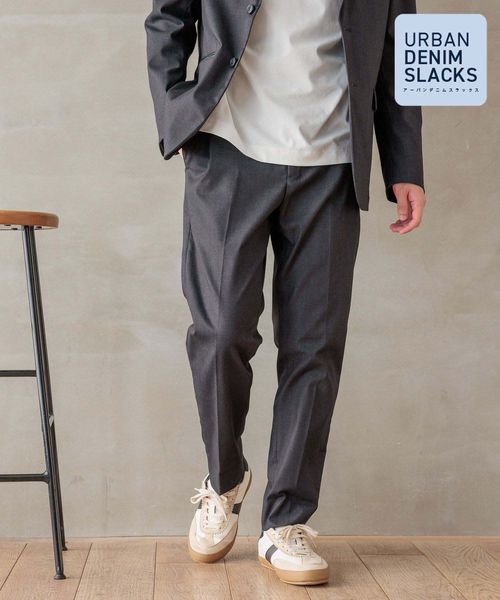 GLOBAL WORK アーバンデニムスラックス/213372 ダークブルー S メンズボトムス グローバルワーク 213372 and ST アンドエスティ(旧ドットエスティ) GLOBAL WORK アーバンデニムスラックス/213372 ダークブルー S メンズボトムス グローバルワーク 213372 and ST アンドエスティ(旧ドットエスティ)