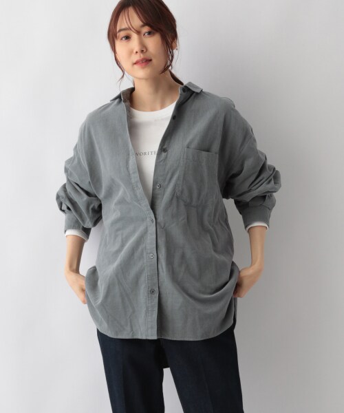 軽やかコーデュロイシャツ長袖 公式 グローバルワーク Global Work 通販