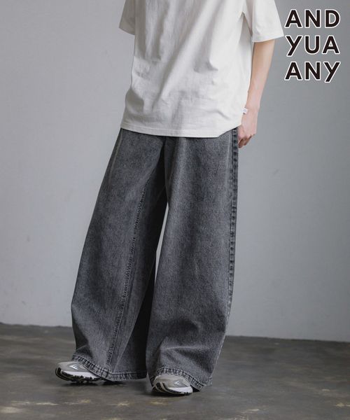 GLOBAL WORK 大人見えルーズデニム/AND YUA ANY/234664 ブラック M キッズ グローバルワーク 234664 and ST アンドエスティ(旧ドットエスティ) GLOBAL WORK 大人見えルーズデニム/AND YUA ANY/234664 ブラック M キッズ グローバルワーク 234664 and ST アンドエスティ(旧ドットエスティ)