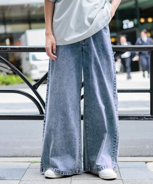 GLOBAL WORK 大人見えルーズデニム/AND YUA ANY/234664 ライトブルー M キッズ グローバルワーク 234664 and ST アンドエスティ(旧ドットエスティ) GLOBAL WORK 大人見えルーズデニム/AND YUA ANY/234664 ライトブルー M キッズ グローバルワーク 234664 and ST アンドエスティ(旧ドットエスティ)