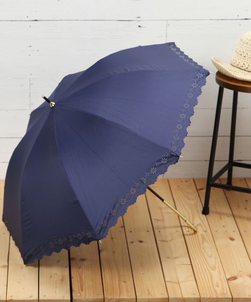 GLOBAL WORK パラソル晴雨レースカット ネイビー ウィメンズグッズ グローバルワーク 237574 and ST アンドエスティ(旧ドットエスティ) GLOBAL WORK パラソル晴雨レースカット ネイビー ウィメンズグッズ グローバルワーク 237574 and ST アンドエスティ(旧ドットエスティ)