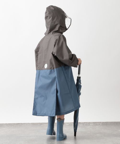 キッズバイカラーレインコート 公式 グローバルワーク Global Work 通販