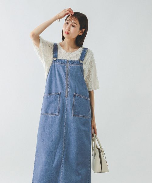 定番の中古商品 GOODデニムジャンスカ/243801 [公式]グローバルワーク | サロペット・オーバーオール・オールインワン