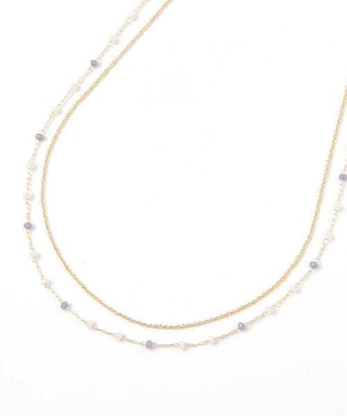 GLOBAL WORK カラービーズ二連ロングネックレス/251912 ライトグレー ウィメンズグッズ グローバルワーク 251912 and ST アンドエスティ(旧ドットエスティ) GLOBAL WORK カラービーズ二連ロングネックレス/251912 ライトグレー ウィメンズグッズ グローバルワーク 251912 and ST アンドエスティ(旧ドットエスティ)
