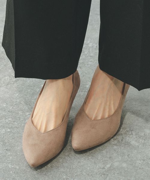 GLOBAL WORK らくっション撥水ヒールパンプス/253018 ベージュ ウィメンズグッズ グローバルワーク 253018 and ST アンドエスティ(旧ドットエスティ) GLOBAL WORK らくっション撥水ヒールパンプス/253018 ベージュ ウィメンズグッズ グローバルワーク 253018 and ST アンドエスティ(旧ドットエスティ)