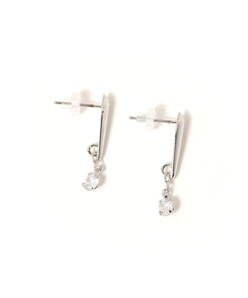 GLOBAL WORK キラ一粒ストーンピアス/253074 ライトグレー ウィメンズグッズ グローバルワーク 253074 and ST アンドエスティ(旧ドットエスティ) GLOBAL WORK キラ一粒ストーンピアス/253074 ライトグレー ウィメンズグッズ グローバルワーク 253074 and ST アンドエスティ(旧ドットエスティ)