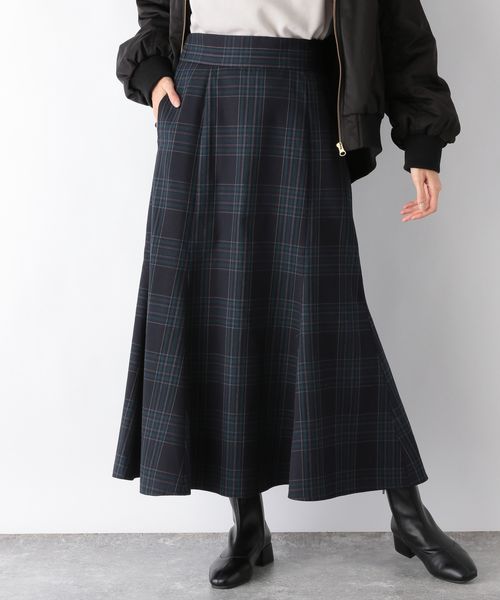 チェックマーメイドスカート/アウトレット価格