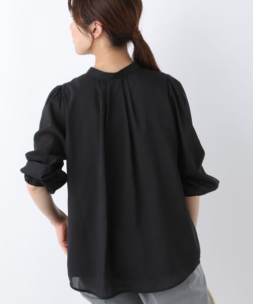 ｗフロントタックブラウス7分袖 Matinee Line 公式 グローバルワーク Global Work 通販