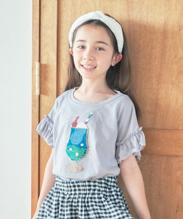 DRY/GIRLSモチーフTシャツ半袖/キッズ/100-160cm展開/アウトレット価格