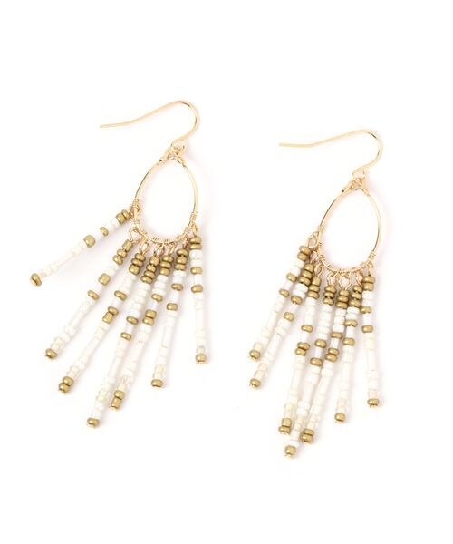 ビーズフリンジピアス Global Work Remy レミー