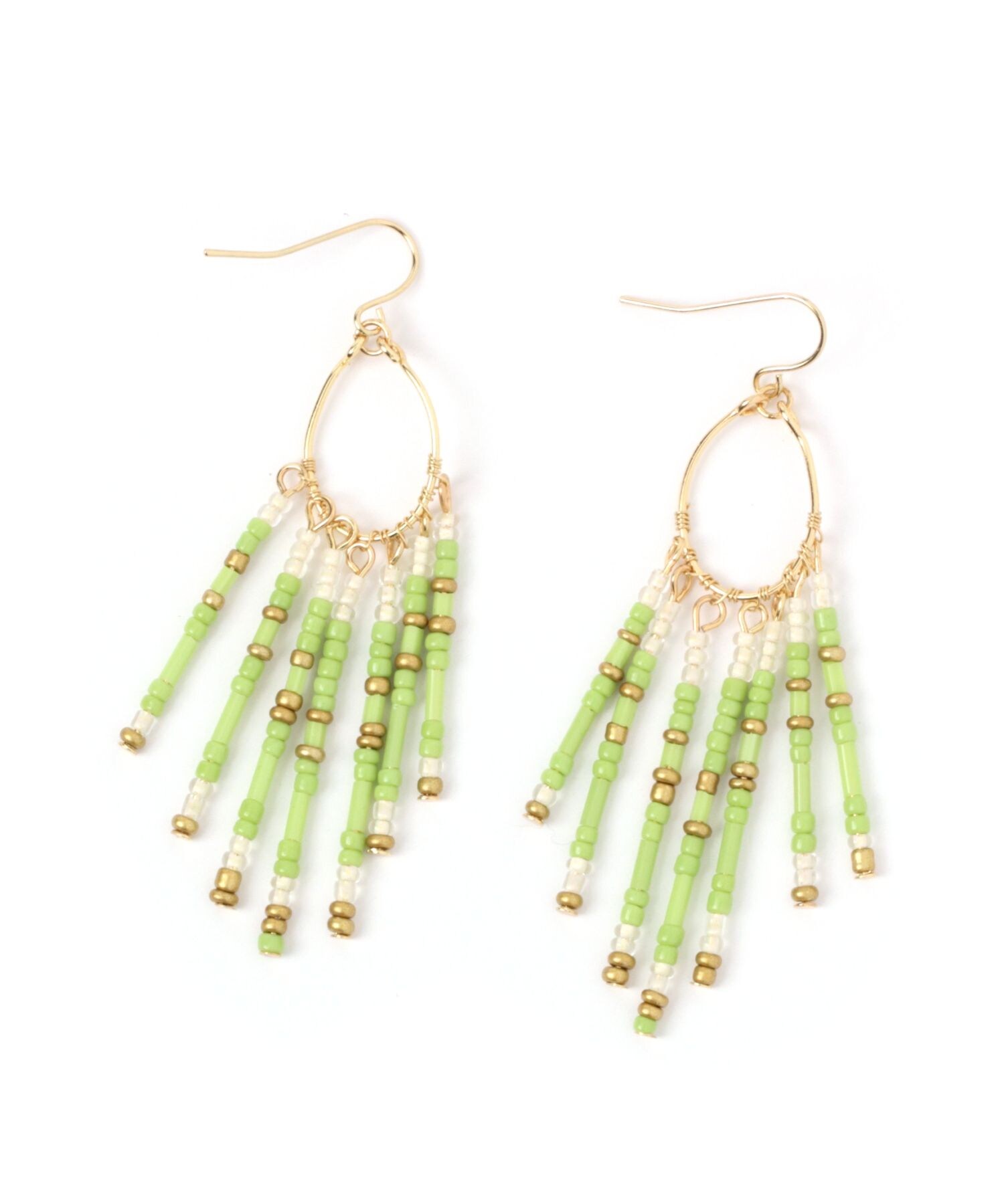 ビーズフリンジピアス 公式 グローバルワーク Global Work 通販