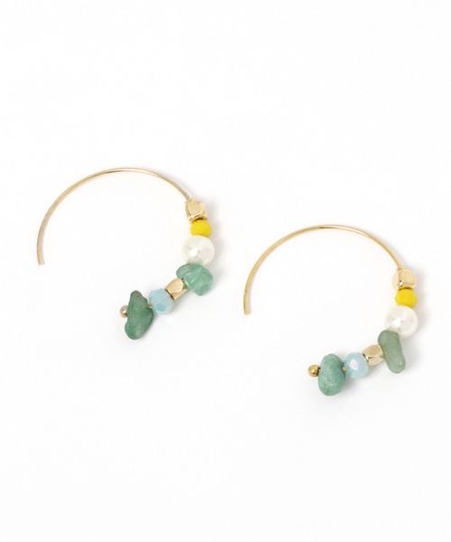 カラービーズフープピアス 公式 グローバルワーク Global Work 通販