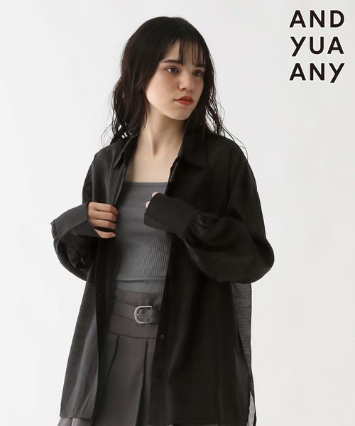 GLOBAL WORK ルーズシャツ*キャミSET/AND YUA ANY/284512 ブラック FREE キッズ グローバルワーク 284512 and ST アンドエスティ(旧ドットエスティ) GLOBAL WORK ルーズシャツ*キャミSET/AND YUA ANY/284512 ブラック FREE キッズ グローバルワーク 284512 and ST アンドエスティ(旧ドットエスティ)