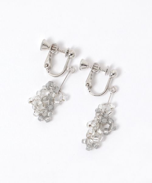GLOBAL WORK MADE IN JAPAN/ブドウビーズイヤリング/286128 ライトグレー ウィメンズグッズ グローバルワーク 286128 and ST アンドエスティ(旧ドットエスティ) GLOBAL WORK MADE IN JAPAN/ブドウビーズイヤリング/286128 ライトグレー ウィメンズグッズ グローバルワーク 286128 and ST アンドエスティ(旧ドットエスティ)