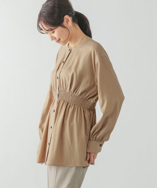 GLOBAL WORK シャーリングシャツ長袖/286232 ベージュ M ウィメンズインナー グローバルワーク 286232 and ST アンドエスティ(旧ドットエスティ) GLOBAL WORK シャーリングシャツ長袖/286232 ベージュ M ウィメンズインナー グローバルワーク 286232 and ST アンドエスティ(旧ドットエスティ)