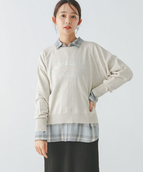 GLOBAL WORK ニットプリントプルオーバー長袖/286244 オフホワイト M ウィメンズインナー グローバルワーク 286244 and ST アンドエスティ(旧ドットエスティ) GLOBAL WORK ニットプリントプルオーバー長袖/286244 オフホワイト M ウィメンズインナー グローバルワーク 286244 and ST アンドエスティ(旧ドットエスティ)