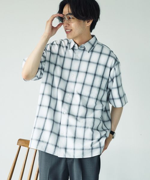 GLOBAL WORK サラサマ快適シャツ/レギュラーカラー/半袖/286395 オフホワイト M メンズインナー グローバルワーク 286395 and ST アンドエスティ(旧ドットエスティ) GLOBAL WORK サラサマ快適シャツ/レギュラーカラー/半袖/286395 オフホワイト M メンズインナー グローバルワーク 286395 and ST アンドエスティ(旧ドットエスティ)