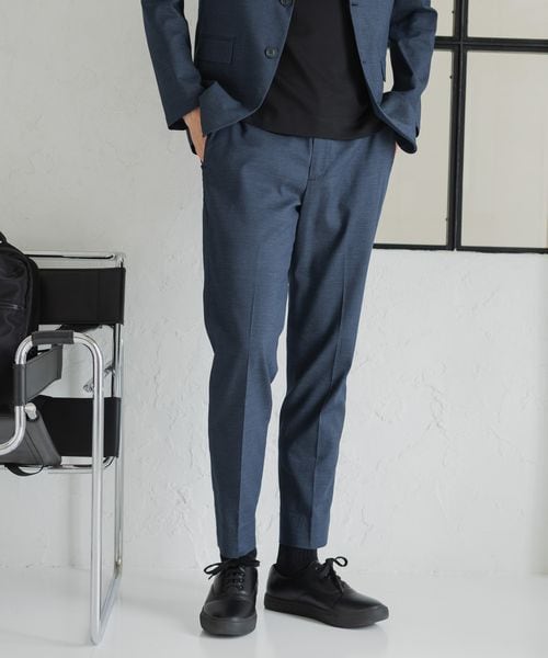GLOBAL WORK アーバンデニムスラックスAIR/287567 ネイビー L メンズボトムス グローバルワーク 287567 and ST アンドエスティ(旧ドットエスティ) GLOBAL WORK アーバンデニムスラックスAIR/287567 ネイビー L メンズボトムス グローバルワーク 287567 and ST アンドエスティ(旧ドットエスティ)