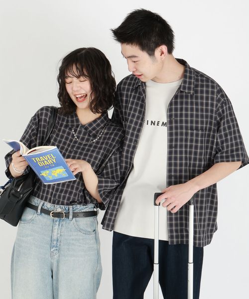 GLOBAL WORK 快適サマーシャツ/パナマ/287583 ダークブルー M メンズインナー グローバルワーク 287583 and ST アンドエスティ(旧ドットエスティ) GLOBAL WORK 快適サマーシャツ/パナマ/287583 ダークブルー M メンズインナー グローバルワーク 287583 and ST アンドエスティ(旧ドットエスティ)